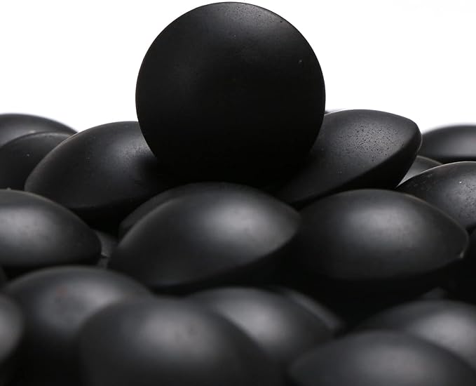 Double Convex Ceramic 11mm Go Game Stone Set 361pcs with Stone Bag and Go Board, 2 Players Board Game