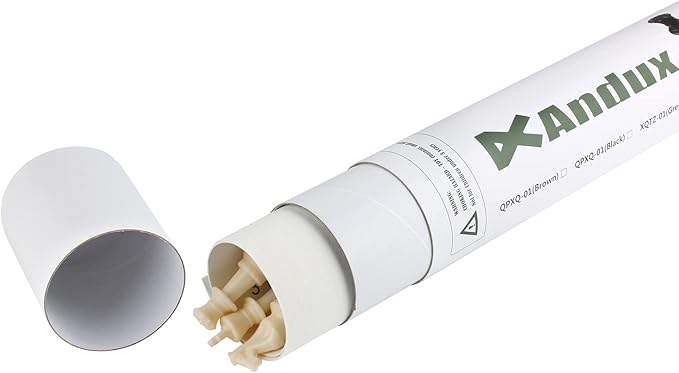 Andux Chess Game Set Chess Pieces and Rollable Board QPXQ-01 (Brown,42x42cm)