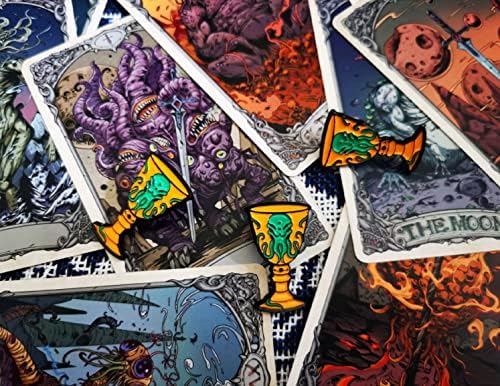 Cthulhu Poker Cards Collection Playing Cards Rare Limited Poker Cards Gift Card Games and Party (1 PC Holy Grail Badge)