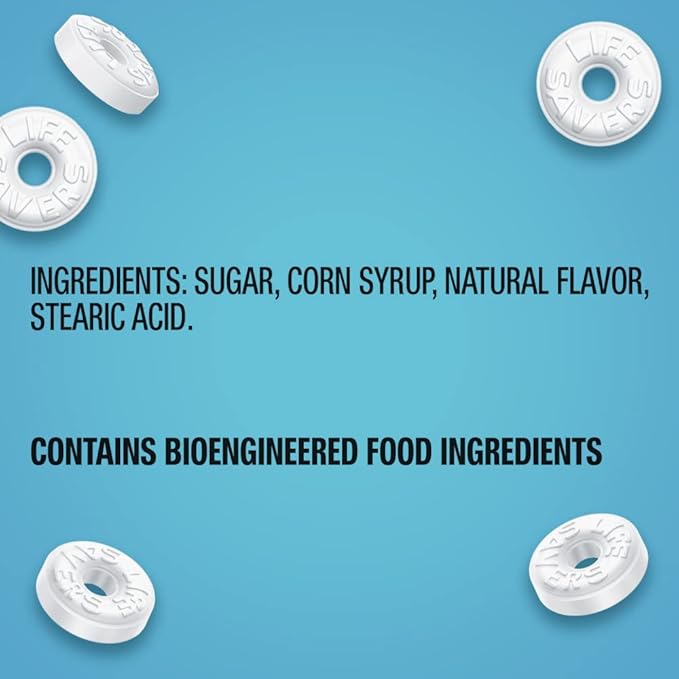 LIFE SAVERS Pep-O-Mint Hard Candy Single Size Rolls, Mints, Bulk Peppermints, Hard Candies, .84 Ounce, 20-Count Box