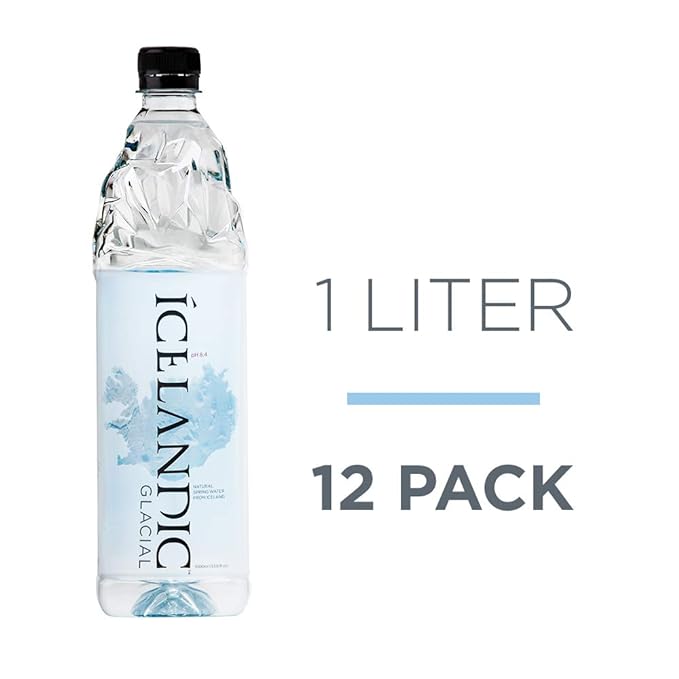 Icelandic Glacial Natural Spring Alkaline Water, 33.81 Fl Oz (Pack of 12), 405.6 Fl Oz