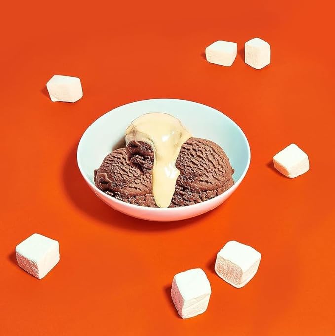 Max Mallow Sugar Free Marshmallows - Keto Friendly, Perfect for S'mores, Hot Chocolate, and Baking with Zero Sugar Snacks, Smores Mct Oil Zero Sugar Marshmellow Marshmallow Burnt Caramel, 6 Pack