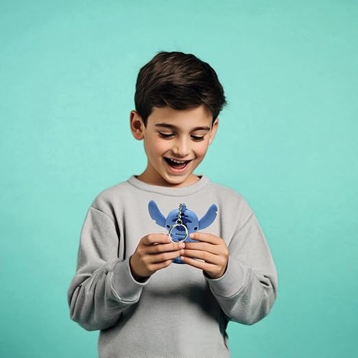 Lexibook, Disney Stitch, My Best-e, Portable Games Console, Interactive and Educational Companion for Children, 8 Game Categories, Coloured Screen, Blue, JLMB10D