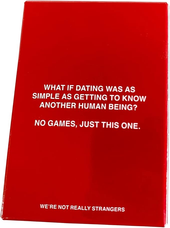 WE'RE NOT REALLY STRANGERS Honest Dating Expansion Pack Card Game – 50 Cards & Wild Cards – Conversation Cards for Couples, Adults, & Teens for Date Nights & Game Nights, Ages 18+, 2 Players