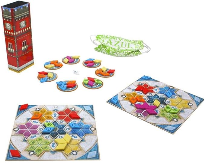 Azul Summer Pavilion Board Game - Strategic Tile-Placement Game for Family Fun, Great Game for Kids and Adults, Ages 8+, 2-4 Players, 30-45 Minute Playtime, Made by Plan B Games