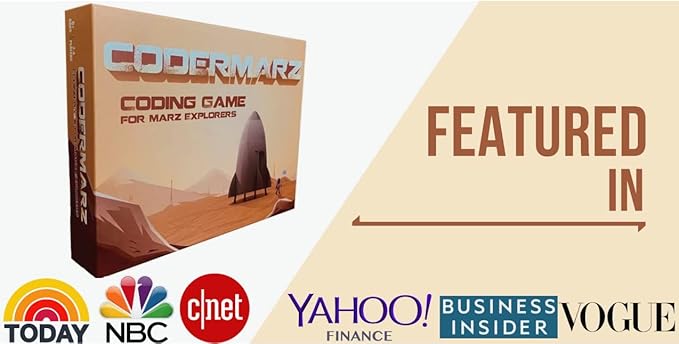 Game for Space and AI Learners! NBC Featured: First Ever Board Game for Boys and Girls Age 6+. Teaches About Mars, AI and Computer Programming Through Fun Astronaut and Neural Adventure!