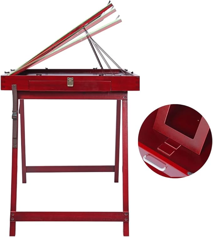 Wooden Jigsaw Table Puzzle Table with2 Drawers for Adults, Tilting Table Board for Games, Gift for Puzzle Amateur, Folding Tilting Table for 1000 Pieces Puzzles