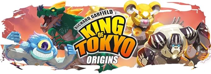 IELLO: King of Tokyo: Origins - Family-Friendly Dice & Strategy Board Game, Battling Monsters-Robots-Aliens, 4 New Monsters, Ages 8+, 2-4 Players