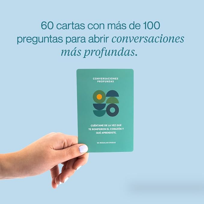 Conversaciones Profundas | Card Deck with Over 100 Questions | Perfect for Couples, Friends, and Family | Create Meaningful Connections | Strengthen Personal Bonds