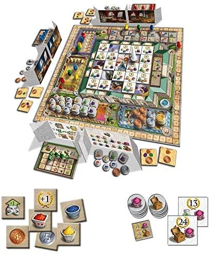 Queen Games Fresco Strategy Board Game, Art Restoration Family Board Game 2-4 Players, Ages 10