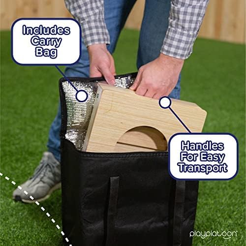 Play Platoon Cornhole Airmail Box- Folding Set of 2- Perfect for Practice- Bag Toss Training for Competitive Cornhole Players, Practice Your Airmail Shot Improve Skills, Board only, Bags not Included