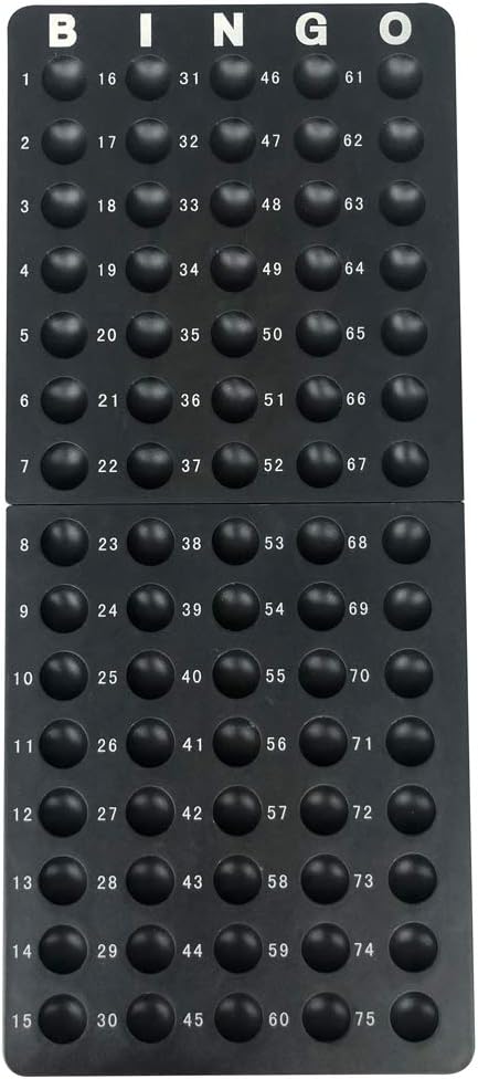 Yuanhe Deluxe Bingo Game Set-Includes Metal Cage,500 Colorful Bingo Chips,100 Bingo Cards,75 Colored Balls,Plastic Masterboard,Great for Large Groups,Parties …