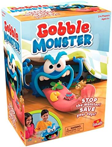 Gobble Monster Game - Save Your Toys from The Monster's Tongue Before It's Too Late - Includes 24-Piece Puzzle by Goliath