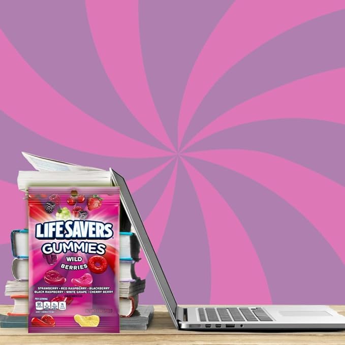 LIFE SAVERS Wild Berry Gummy Candy Variety Pack, Assorted Candy Variety Pack, Bulk, 7 oz (12 Bags of Gummies)