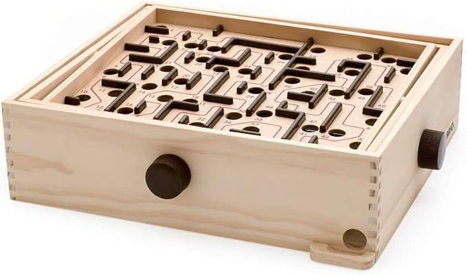 BRIO 34000 Labyrinth Game - Classic Mind-Challenging Maze | Enhances Concentration and Coordination | Perfect for Kids Age 6 and Up | Over 3 Million Units Sold