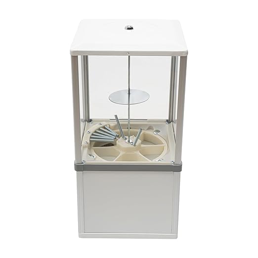 Candy Vending Machine Commercial Gumball Machine Large Load Capacity Gumball Bank for Game Stores and Retail Stores Vintage Style for 1.77-1.97inch Gadgets Height 20.87inch (White)