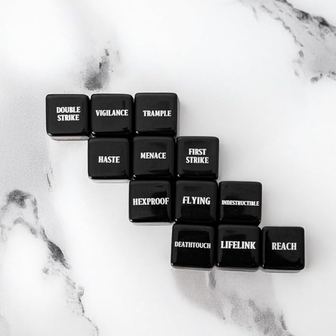 48 PCS MTG Counter Token Dice Abilities Keyword Counters Bulk Creature Stats Buff Magic The Gathering Tokens Dice Set with Bag TCG Card Games Accessories (MTG)