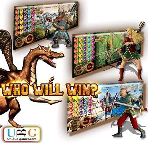 Revised Edition - Cooperative/Competitive/Solo Game Modes | Fixed Manual Cards & Mini's | Fantasy Board Game | D&D RPG Style | Adventure with Resource Management Tabletop Game | 1-4 Players