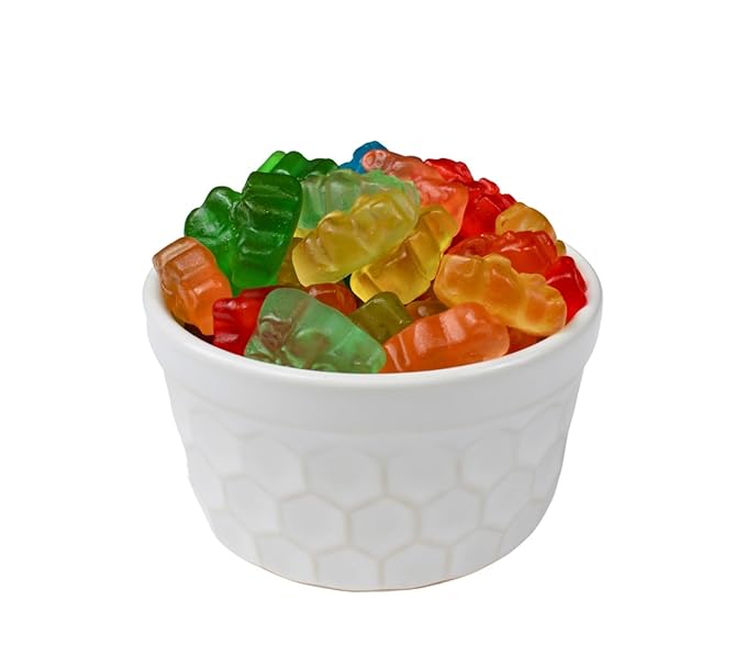 Assorted Flavored Gourmet Gummy Bear Mix - Mega Mix Fruity Gummy Bears Candy - Delicious Soft Textured Assortment, by Queen City Candy Cave (2 Pound)