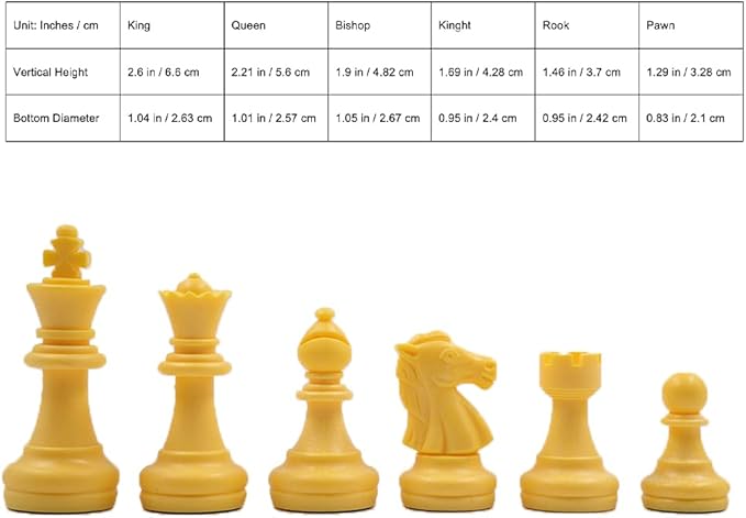 WEofferwhatYOUwant 2-in-1 Magnetic Travel Chess Set – Chess & Checkers Medium Size – Folding Wood Color Board – 12.4”