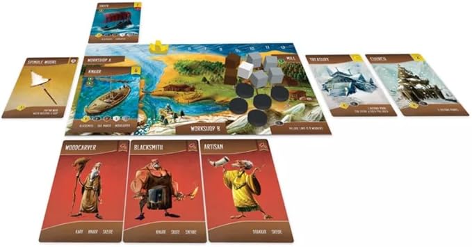 Renegade Game Studios Shipwrights of the North Sea, Part of the North Sea Trilogy, 2-5 players, Ages 10+, Viking strategy board game