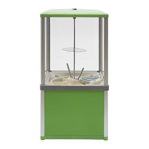 Candy Vending Machine Gumball Machine Large Load Capacity Gumball Bank for Game Stores and Retail Stores Vintage Style for 1.77-1.97inch Gadgets Height 20.87inch (Green)