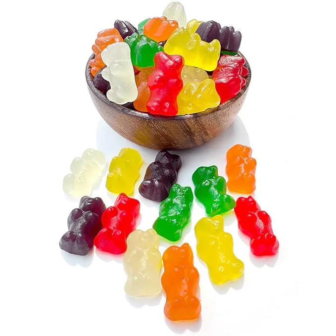 NY Spice Shop Assorted Sugar Free Gummy Bears Bulk - 1 Pound Gummies Bears Candy - Gummies Fruit Snacks - Chewy Candy - Flavor Gummy Candies - Gummi Bears Gift For All Occasions