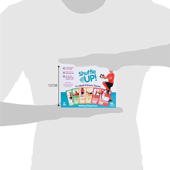 Shuffle Up Soccer Card Games - 70+ Fun & Active Skills Cards for Kids, Fitness Cards Develop Fundamentals, Stamina & Strength, Easy to Play for Kids | Multiple Skill Level Cards Include 2 Dices