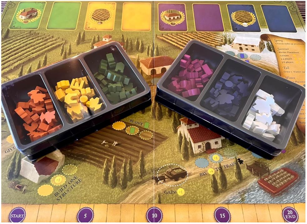 Stonemaier Games: Viticulture Essential Edition (Base Game) | Create The Most Prosperous Tuscan Vineyard | Wine Themed Strategy Board Game for Adults and Family | 1-6 Players, 90 Mins, Ages 14+