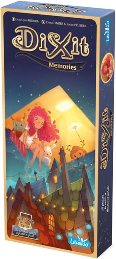 Dixit Memories Board Game EXPANSION - Explore a Fantastical World with 84 Original Art Cards! Creative Storytelling Game for Kids & Adults, Ages 8+, 3-6 Players, 30 Min Playtime, Made by Libellud