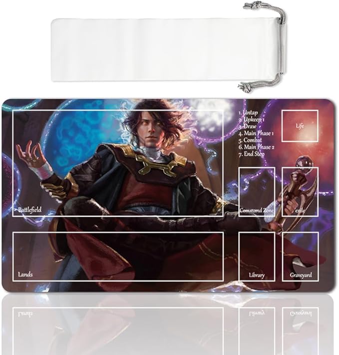 Board Game MTG Playmat Games Size 60X35 cm CCG Compatible for TCG RPG CCG Play mats (Jodah, Archmage Eternal-Zone)