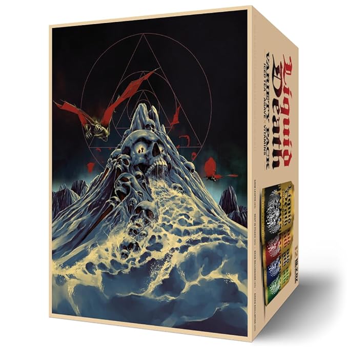 Liquid Death Iced Tea Variety 12-Pack (19.2 Oz Cans) (Grim Leafer, rest in Peach, Dead Billionaire, Green Guillotine)