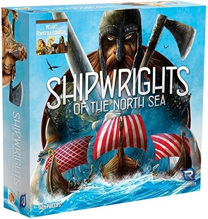Renegade Game Studios Shipwrights of the North Sea, Part of the North Sea Trilogy, 2-5 players, Ages 10+, Viking strategy board game
