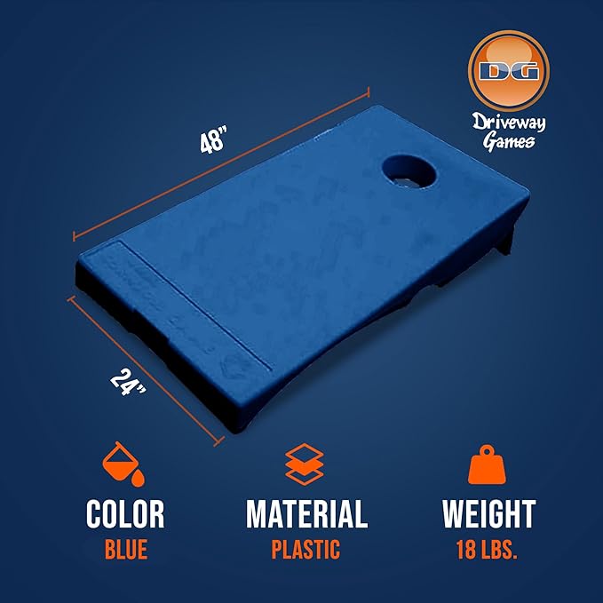 Driveway Games All Weather Corntoss Bean Bag Cornhole Yard Game Set for Indoor and Outdoor Use with 2 Target Boards and 8 Bean Bags