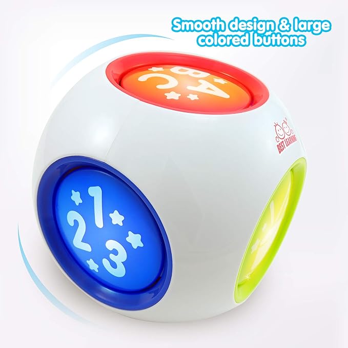 BEST LEARNING Learning Cube - Educational Musical Activity Center Block for Infants Babies Toddlers 6-12 Month and up - Toys for 1 Year Old - First Birthday Present for Boy and Girl