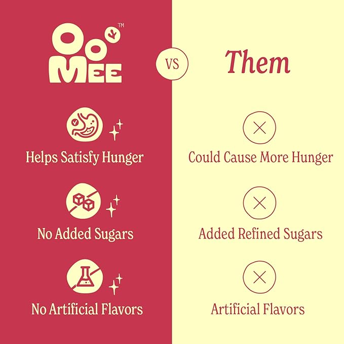 OoMee Prebiotic Drink | Strawberry & Hibiscus | Plant-Based Vegan Beverage with Marine-Sourced Agar Prebiotics (Seabiotics) for Digestive & Gut Health Functional Drink – 12oz Cans, 12-Pack