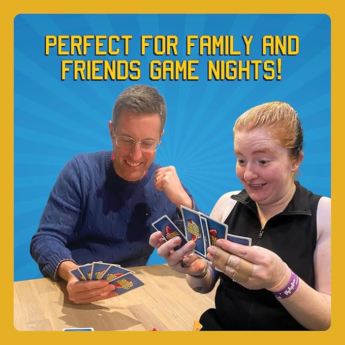 New Fast-paced Football Card Game for Families, Games Nights, Tailgates & Even Half-time | Enjoyed by Kids, Teens and Adults | 2-6 Players, Ages 7+, 5 min to Teach, 15 min to Play