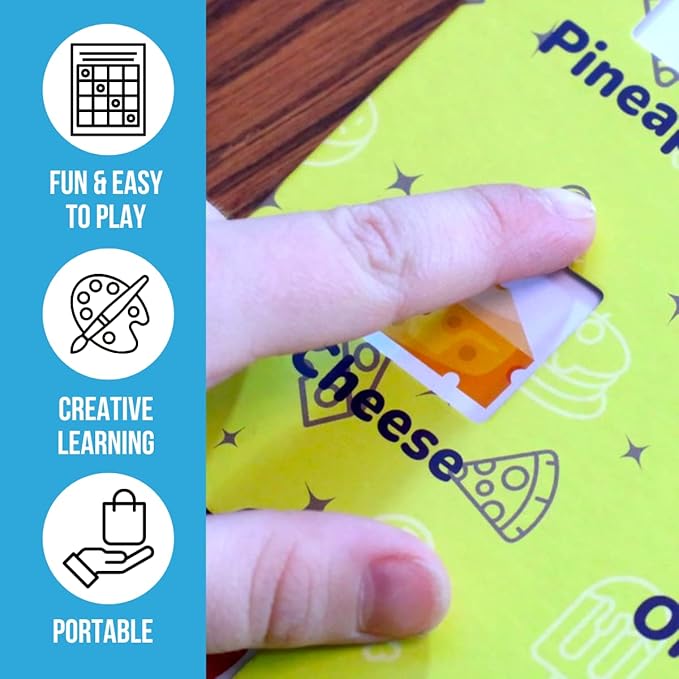 Regal Games Kingo Foods Edition Bingo Game for Kids - Fun Educational Learning for Preschool & Kindergarten - Phonics, Vocabulary Builder & Sight Word Game for Classroom & Home