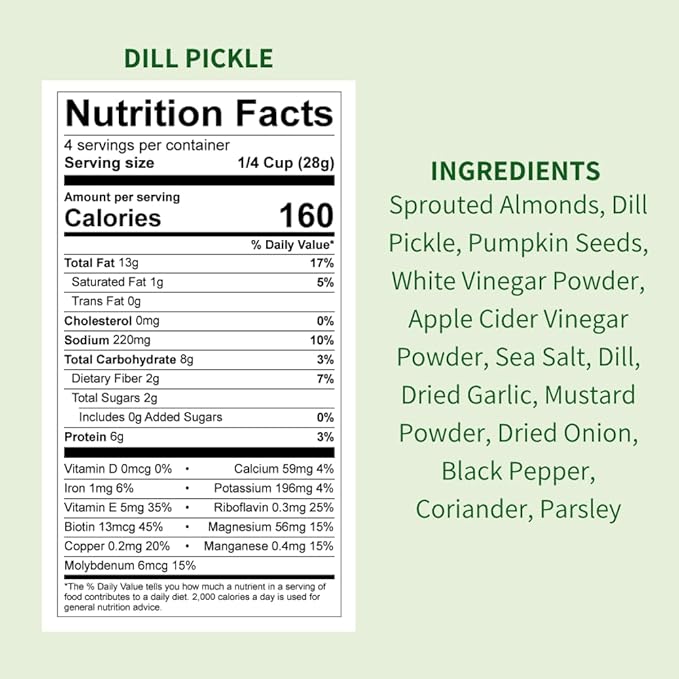 Daily Crunch, Zero Seed Oils, Gluten Free, 4oz (2 Pack, Dill Pickle)