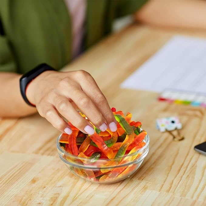 Halal Gummy Worms 5lb Bag - Multi-color Gummy Worms Bulk Candy - Stuffed with Sweet Gummies Candy - Tasty Candy Gummies & Candy Gift for All Occasions