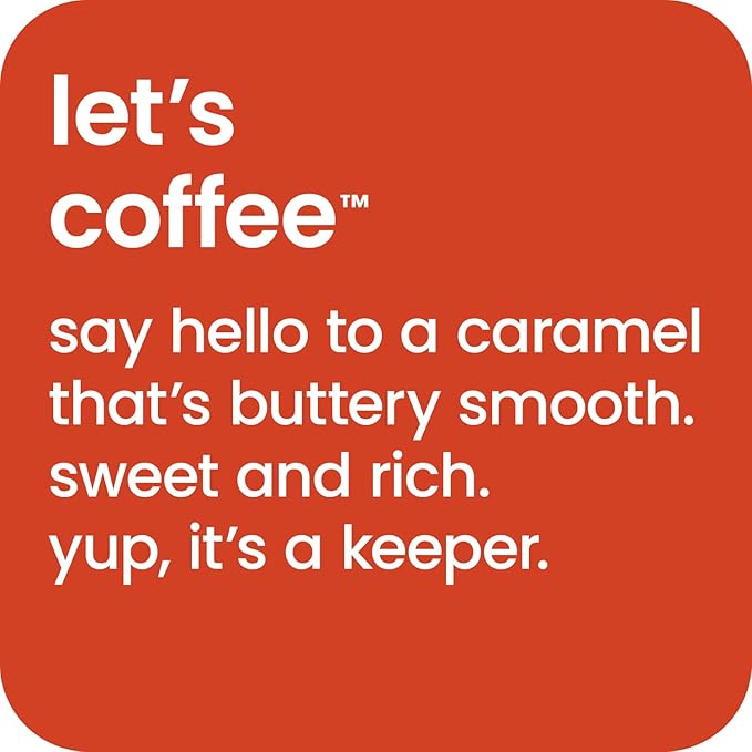 happy coffee canned caramel latte, 11 oz. cans, 12 pack, notes of marshmallow & comfort, 100% arabica beans, no artificial flavors or sweeteners