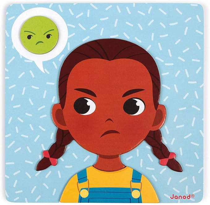 Janod Emotions Magnetic Game - 48 Pieces - Ages 2+ - J08038