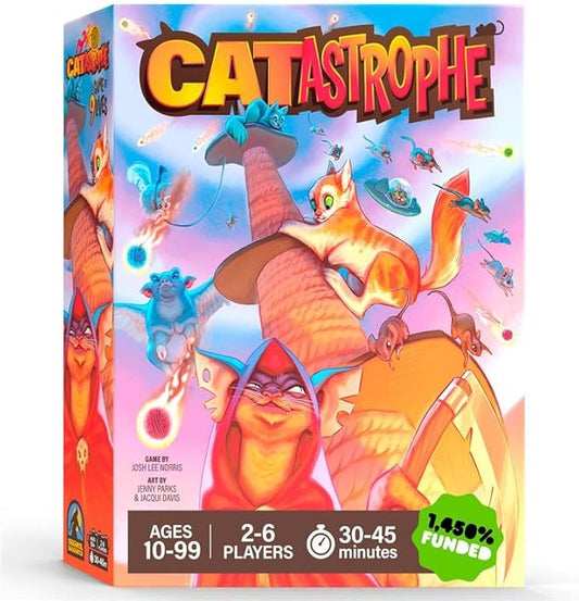CATastrophe A Game of 9 Lives | The Purrfect Board Game for Family Night and Cat Lovers | Ages 10+ | 2-6 Players | Easy to Learn