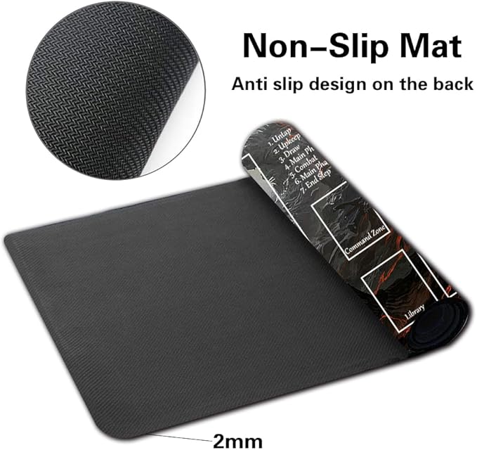 Board Game MTG Playmat Games Size 60X35 cm CCG Compatible for TCG RPG CCG Play mats (Shimmer-Myr-Zone)