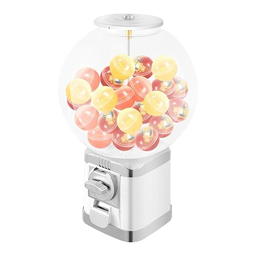 Vending Machine, 1.26 in Ball Bulk Vending Machine Classic Bubble Capsule Toys Dispenser, Commercial Candy Gumball Machine for Game Stores and Retail Stores