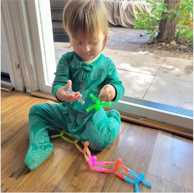 MAGMEN Upgraded Strenght Magnetic Travel Toys, Stretchy Magnetic Fun (Ages 3+) Pack of 10 Opaque