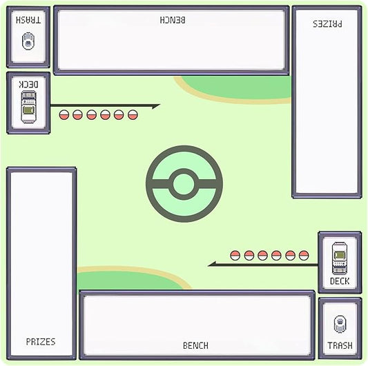 2Player mat Playmat Mat for Game Card Card Game Square Desk Mat for Gamer, Office Home, 60x60cm/23.6x23.6inch