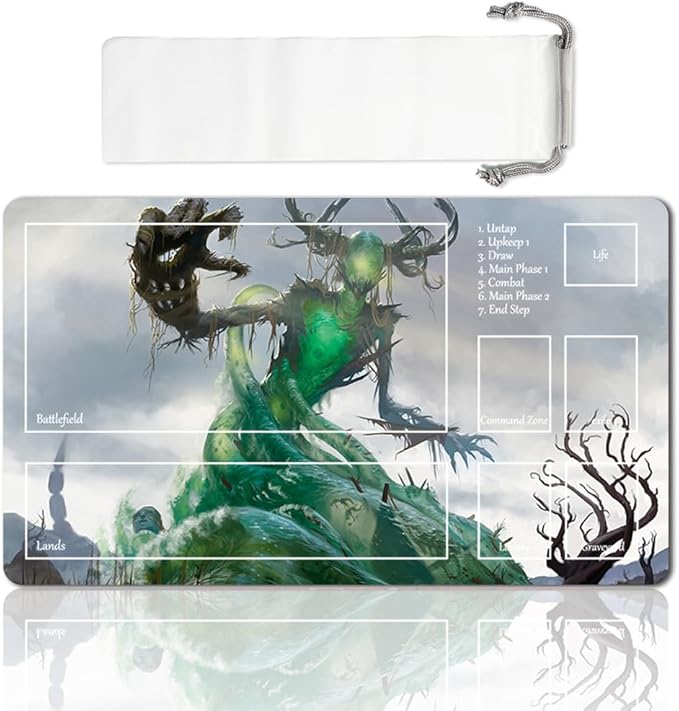 Board Game MTG Playmat Games Size 60X35 cm CCG Compatible for TCG RPG CCG Play mats (Muldrotha, The Gravetide-Zone)