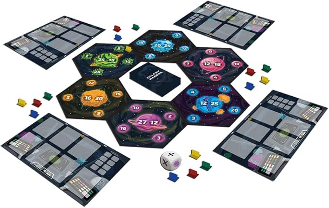 Luma World Galaxy Raiders STEM Educational Board Game for Ages 9+ Years to Learn Math, Counting, Strategy, Space Travel Theme, 30 Minutes and 2 to 4 Players