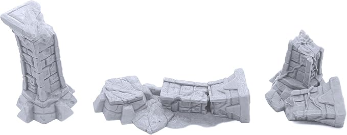 Forgotten Temple Expansion Set - DND Terrain Compatible with Dungeons and Dragons, 28mm Miniature Wargaming, Tabletop RPGs, Wargame Scenery
